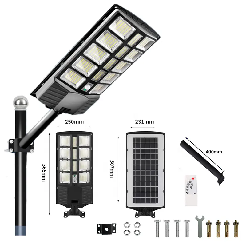 Außenbereich neue ankunft in einem integrierte led-fernbedienung hohe lumen landschaft zelle sicherheit solar-straßenbeleuchtung