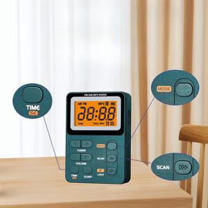 Portable FM AM <b>MP3</b> Multi functional Digital Display Radio With Rechargeable Battery And Sleep Timer For Daily Use - Product Image 2