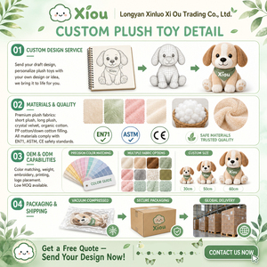 Peluche de Caviar con Forma Alargada, Personalización Profesional OEM de Juguetes de Animales, Mascota de Marca Personalizada, Regalo de Cumpleaños para Niños - Product Image 5