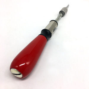 Destornillador semiautomático de trinquete con mango de madera y mecanismo de presión positiva y negativa - Product Image 3