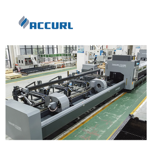 Accurl H Chùm Hồ sơ chế biến Ống Vuông Laser <span class=keywords><strong>Cutter</strong></span> 3KW máy cắt laser cho kim loại ống thép không gỉ - Product Image 2