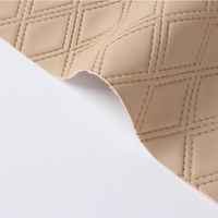 Offre Spéciale Cuir PVC Gaufré 1,1 MM Imperméable Résistant à l'Abrasion avec Dos Velours, MOQ 55 Yards pour Sièges de Voiture, Bagages, Portefeuilles, Meubles