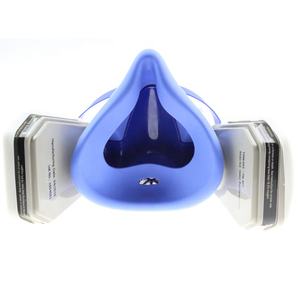 Harga Pabrik Grosir Respirator Cartridge Spray Painter Setengah Wajah Masker Gas Respirator yang Dapat Digunakan Kembali - Product Image 6