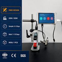 Impresora de Inyección de Tinta Automática Económica con Pantalla de 5 Pulgadas, Impresora de Codificación por Lotes de 12,7 mm para Plástico PP y Metal