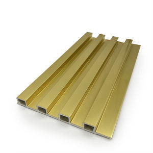 Panel de Pared de PVC WPC Acanalado, Resistente a Impactos, con Textura de Madera Lisa y Colores Personalizables, Impermeable, de 2.4 y 2.9 m, Decorativo para Interiores Residenciales - Product Image 1