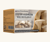 Boîte à champignons frais en carton, kit de culture, boîte avec poignée, boîte d'emballage recyclable