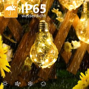 80 LED di alta qualità luci solari per Patio matrimonio padiglione & <span class=keywords><strong>balcone</strong></span> 8 modalità di impostazione esterna <span class=keywords><strong>con</strong></span> IP44 Rating - Product Image 2