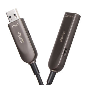 สายต่อขยายไฟเบอร์ออปติก VCOM 30 เมตร 50 เมตร USB3.2 Gen2 10Gbps สายส่งข้อมูล USB Type A - Product Image 3