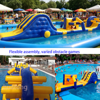 Parcours aquatique flottant géant gonflable pour enfants et adultes, jeux d'obstacles aquatiques, parc aquatique, sport aquatique