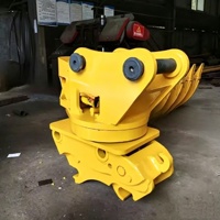 Coupleur hydraulique rotatif robuste à double verrouillage avec soupape de sécurité pour excavatrices de 2 à 50 tonnes, travaux de construction et de terrassement