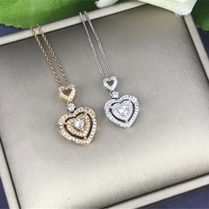 Collana da Sposa con Cristallo a Cuore per Donne, Gioielli di Moda per Matrimoni - Product Image 2