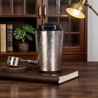 Mug isotherme en titane pur de 380 ml |   Tasse à café en titane à double paroi ultralégère |   Bouteille de voyage portable anti-fuite