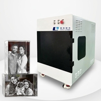 Machine de gravure laser 3D sous-couche à diode la plus vendue, laser vert 532nm pour acrylique/verre, cadeaux photo personnalisés DXF, nouveau CNC