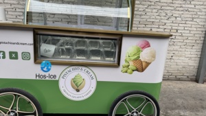 Nouveau chariot de luxe doré 2026 pour crème glacée avec congélateur, logo et auvent personnalisables, chariot mobile de vente alimentaire pour les activités de rue - Product Image 6