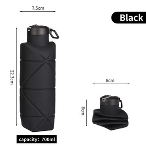 Biểu Tượng Tùy Chỉnh <span class=keywords><strong>2025</strong></span> Thể Thao Ấm Thực Phẩm Grade Silicone Kim Cương Gấp Cốc Nước Ngoài Trời Món Quà Sáng Tạo Xách Tay Đi Xe Đạp <span class=keywords><strong>Cup</strong></span> - Product Image 4