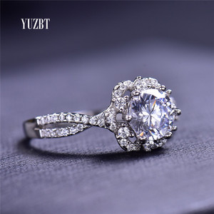 Argento 925 originale 1 carato Brilliant Cut Pass <span class=keywords><strong>Diamond</strong></span> <span class=keywords><strong>Test</strong></span> D Color Moissanite Infinite Arm Ring per le donne Wedding Fine Jewelry - Product Image 4