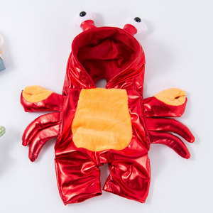 Costume in Morbido Pile a Quattro Zampe per Animali Domestici con Cappello, Stampa Multipla, Design Vari, per Uso Quotidiano, per Cuccioli e Gattini di Piccola e Media Taglia - Product Image 4