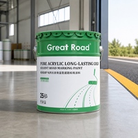 Peinture de marquage routier anti-salissure en acrylique pur, couleur stable, pour marquage d'intersections et de passages pour piétons, conditionnement de 25 kg