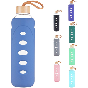 Housse de protection en silicone écologique pour bouteille d'eau en verre - Product Image 2