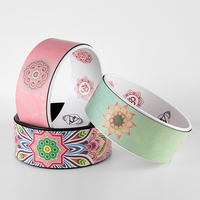 OEM Vente en gros Jeu de roues de yoga Marque privée Équipement d'exercice en caoutchouc ABS PU Rouleau en mousse pour le yoga Marque privée Roue de yoga ABS PU