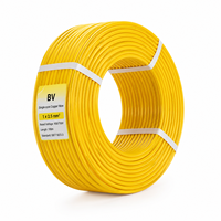 Fil électrique BV 1,5 mm 2,5 mm 4 mm 6 mm, câble en cuivre massif isolé en PVC pour le câblage domestique et la construction