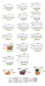 Étagère de drainage en polycarbonate <span class=keywords><strong>plastique</strong></span> 1/9 4'' <span class=keywords><strong>pour</strong></span> bac GN, support GN transparent 100 mm <span class=keywords><strong>pour</strong></span> bacs alimentaires transparents avec couvercle - Product Image 6