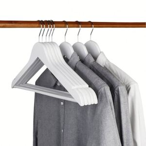 Wooden Suit <b>Hanger</b> Clothes White Smooth Finished Coat <b>Hanger</b> Premium Wooden <b>Hangers</b> - Product Image 3