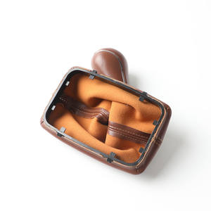 Perilla de cambio de marchas de cuero con cubierta antipolvo para coches Mercedes Benz, diseño ergonómico - Product Image 1