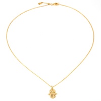 Collier pendentif vintage, style Milskye, Micro pavé, zircone cubique, yeux maléfiques,