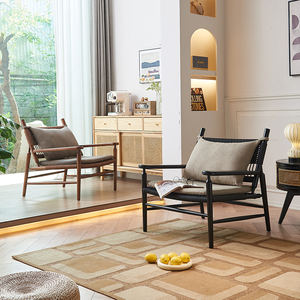 <span class=keywords><strong>Fauteuil</strong></span> de salon de luxe en bois massif de frêne fait à la main cadre en bois de design nordique moderne pour salon chambre à coucher et meubles Majlis - Product Image 1