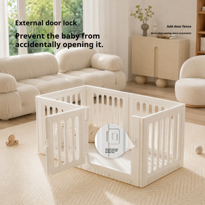 Corralito Multifuncional Premium para Bebés, Cuna Portátil con Almacenamiento de Juguetes, Barrera de Seguridad de HDPE para Interiores - Product Image 5