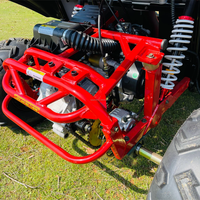 Kart à pédales automatique 4 roues 200cc, moteur à essence refroidi par eau, double siège, tout-terrain, buggy des dunes
