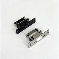 Loquet de porte double ressort réglable et durable en laiton noir et nickel (en option) pour salle de bain, avec système de fermeture silencieuse à rouleaux - Vente en gros