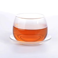 Vente en gros de tasses à café en verre décoratives, élégantes et luxueuses, gobelets en verre avec poignée pour mariage