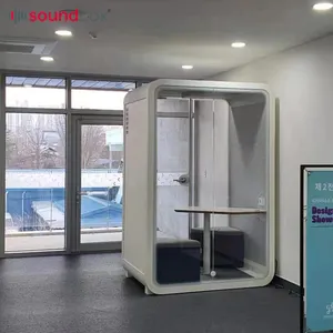 Cabine de escritório interno moderno à prova de som, cabina com som acústico e multifunções