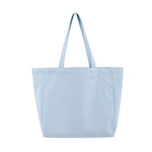 Bolsa de Mano de Lona de Algodón Ecológica Reciclable con Logotipo Personalizado, Asa Larga con Cordón, 12 oz de Peso Pesado y Bolsillo Interior - Product Image 2