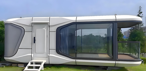 Casa moderna e futuristica Mobile della capsula dello spazio prefabbricata più venduta - Product Image 2