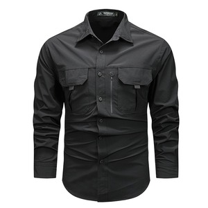 Camisa de Trabajo de Manga Corta para Hombre, con Múltiples Bolsillos, Verano, Informal, Transpirable, Ligera, de Secado Rápido, <span class=keywords><strong>Uniforme</strong></span> de Seguridad - Product Image 2