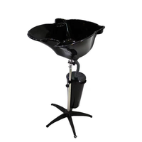 Bac à shampoing portable réglable en hauteur pour salons de coiffure, outils et équipements de barbier pour le lavage des cheveux, soins de beauté et personnels
