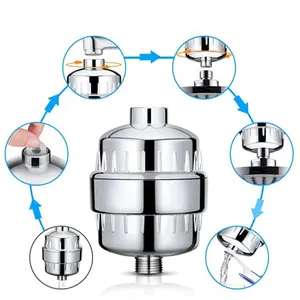 塩素と有害物質を除去するためのシャワーヘッドフィルター高出力シャワー水フィルター