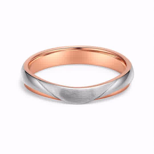 18K Rose & White Gold