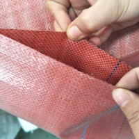 Sac Jumbo Rouge Ventilé et Respirant avec Jupe Supérieure pour Oignons jusqu'à 1,5 tonne, Grand Sac Respirant avec 4 Panneaux en Tissu Exporté en Pologne