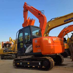 Mini-excavatrice Hitachi ZX70 d'occasion, 7 tonnes, peu d'heures de fonctionnement, fiable pour la construction et l'aménagement paysager, équipement HITACHI d'occasion - Product Image 2