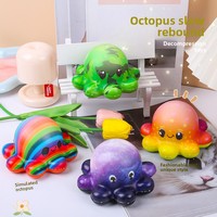 Jouet Squishy Pieuvre en PU à Rebond Lent, Mini Balle Anti-Stress à Presser pour les Plus de 14 Ans, Unisexe, Vente en Gros Usine