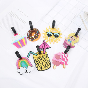 Wholesale Travel Custom Luggage Tag Bag Travel ID <b>Labels</b> PVC Name Tags Luggage Tags for <b>Suitcase</b> - Product Image 1