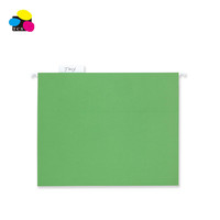 Dossier suspendu écologique en papier de conférence vert avec logo personnalisé de haute qualité pour l'école et le bureau