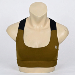 Soutien-gorge de sport sans coutures pour femme, le plus vendu, maintien élevé, respirant, rembourré, pour yoga et fitness, avec logo personnalisé - Product Image 1