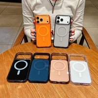 Nouvelle coque de téléphone tendance pour iPhone 17 Pro Max, compatible avec la charge sans fil, protection de l'appareil photo, accessoires pour iPhone 13 14 15 16 17