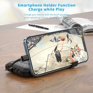 Banco de energía de ultra capacidad Cargador de 20000mAh con cables Cargador portátil Banco de energía para <span class=keywords><strong>iPhone</strong></span> 16 16 Samsung Pixel Powerbank - Product Image 1