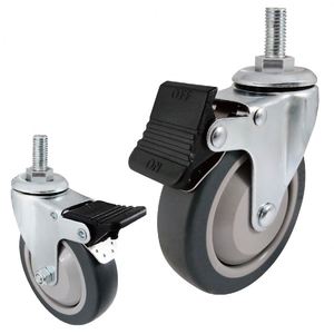 Industrial <b>Casters</b> Nylon Polyurethane Steel Polypropylene with Stem - Product Image 3